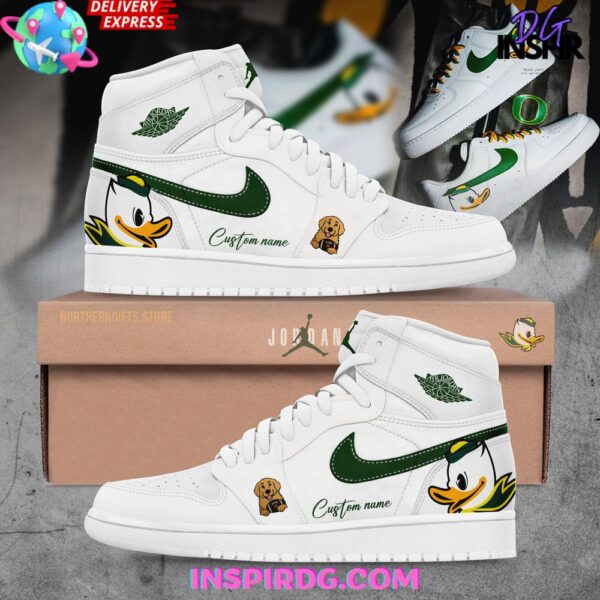 Tubopro Oregon Ducks AJ1 High Sneakers Shoes For Men And Women
