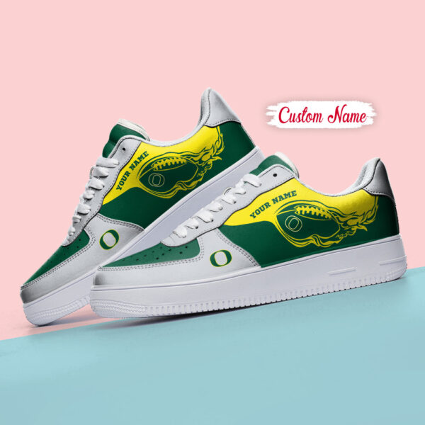Tubopro Oregon Ducks NCAA Air Low-Top Sneakers Shoes For Men And Women - Image 4