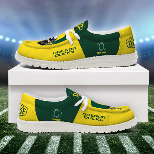 Tubopro Oregon Ducks Personalized Hey Dude Shoes For Men And Women - Image 4