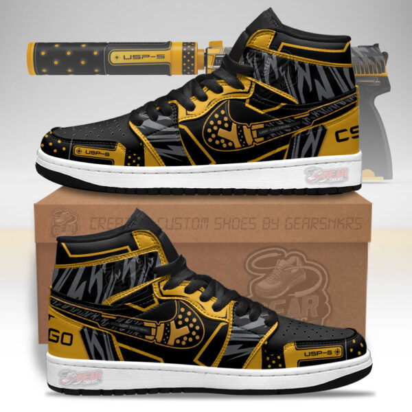 Tubopro Orion Usp-S Counter Strike Skins AJ1 High Sneakers Shoes For Men And Women