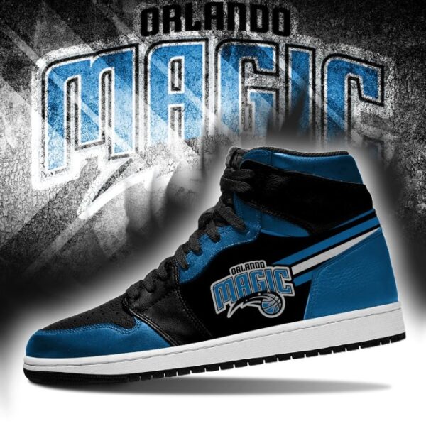 Tubopro Orlando Magic NBA AJ1 High Sneakers Shoes For Men And Women - Image 3