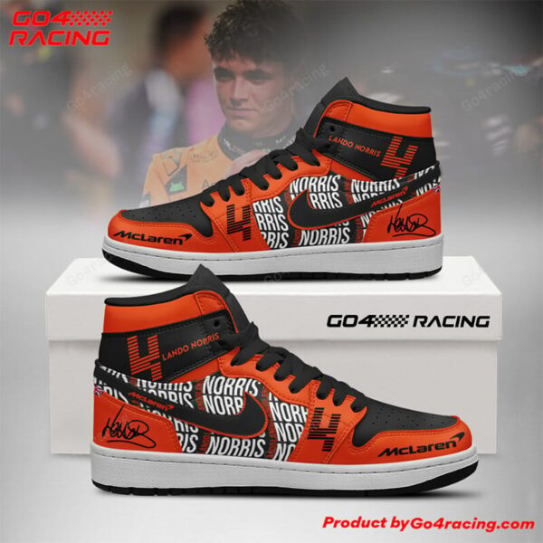 Tubopro Oscar Piastri  Mclaren AJ1 High Sneakers Shoes For Men And Women