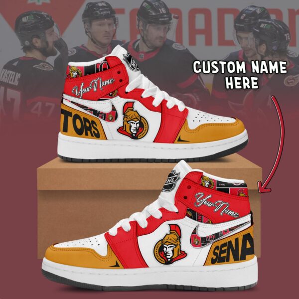 Tubopro Ottawa Senators AJ1 High Sneakers Shoes For Men And Women