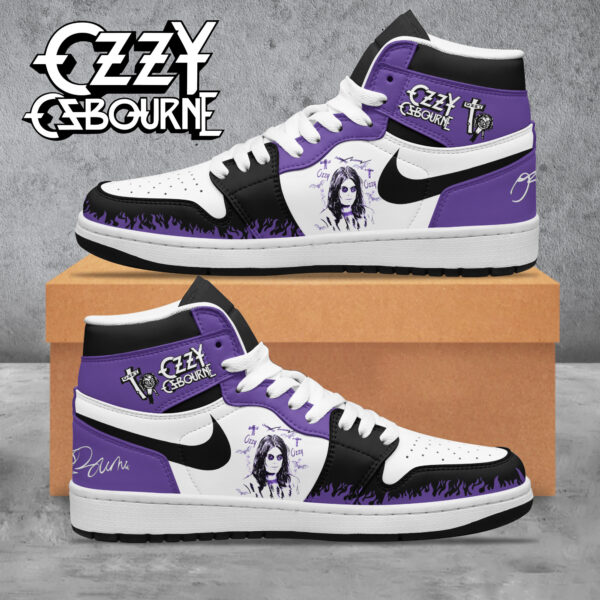 Tubopro Ozzy Osbourne AJ1 High Sneakers Shoes For Men And Women - Image 2