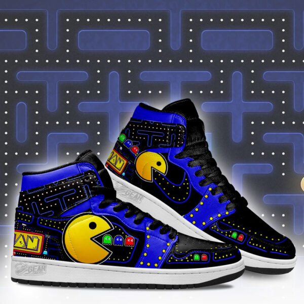 Tubopro Pacman Gameboy AJ1 High Sneakers Shoes For Men And Women - Image 3