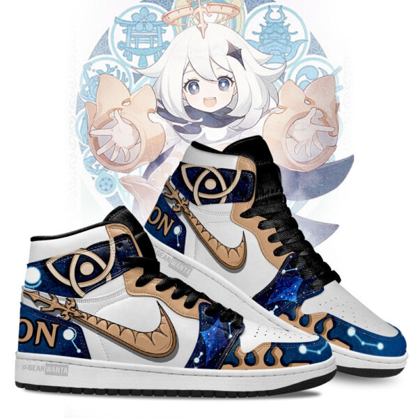 Tubopro Paimon Genshin Impact AJ1 High Sneakers Shoes For Men And Women