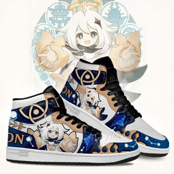 Tubopro Paimon Genshin Impact AJ1 High Sneakers Shoes For Men And Women - Image 3