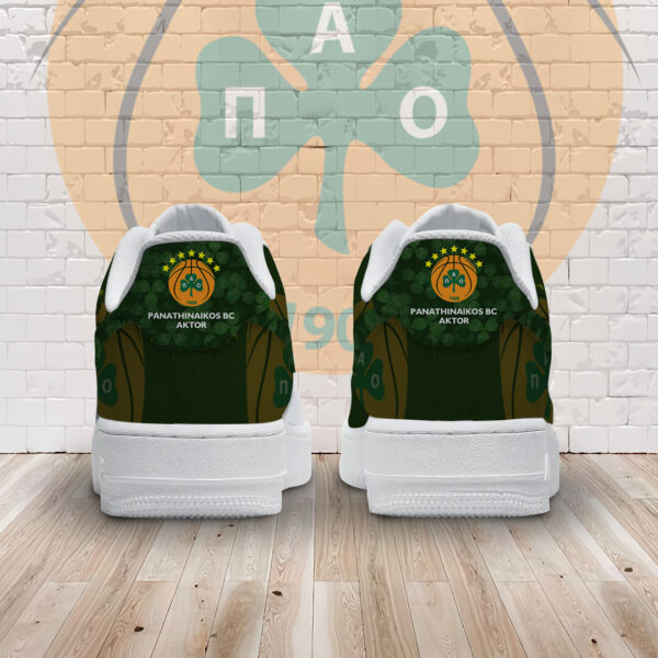 Tubopro Panathinaikos B.C. Air Low-Top Sneakers Shoes For Men And Women - Image 3