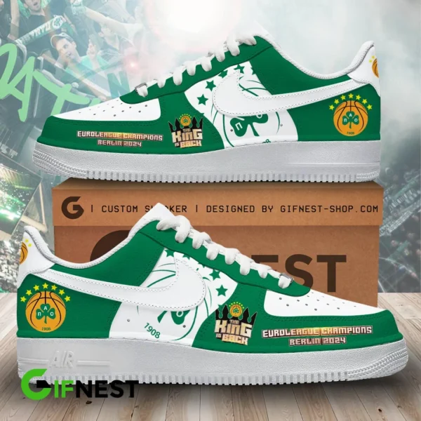 Tubopro Panathinaikos BC Air Low-Top Sneakers Shoes For Men And Women
