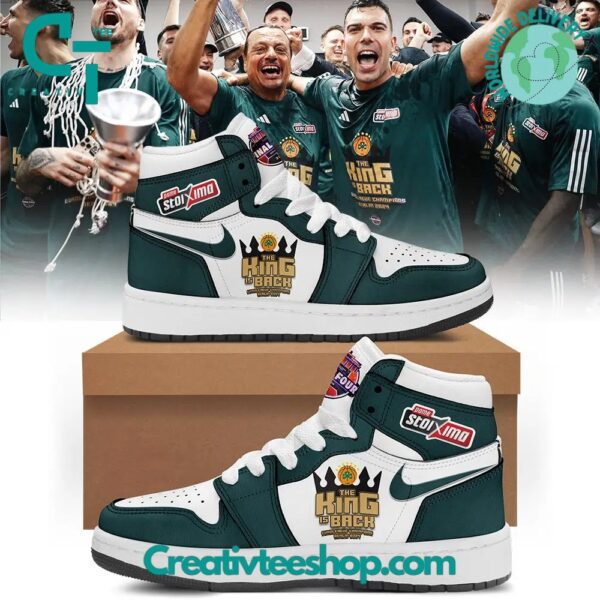 Tubopro Panathinaikos BC AJ1 High Sneakers Shoes For Men And Women