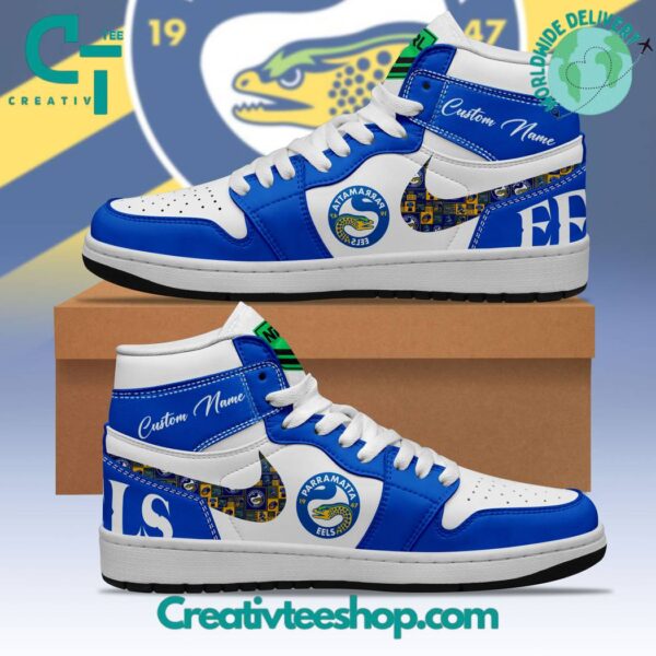 Tubopro Parramatta Eels AJ1 High Sneakers Shoes For Men And Women