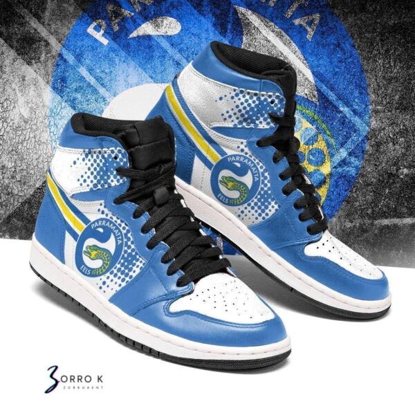 Tubopro Parramatta Eels NRL AJ1 High Sneakers Shoes For Men And Women