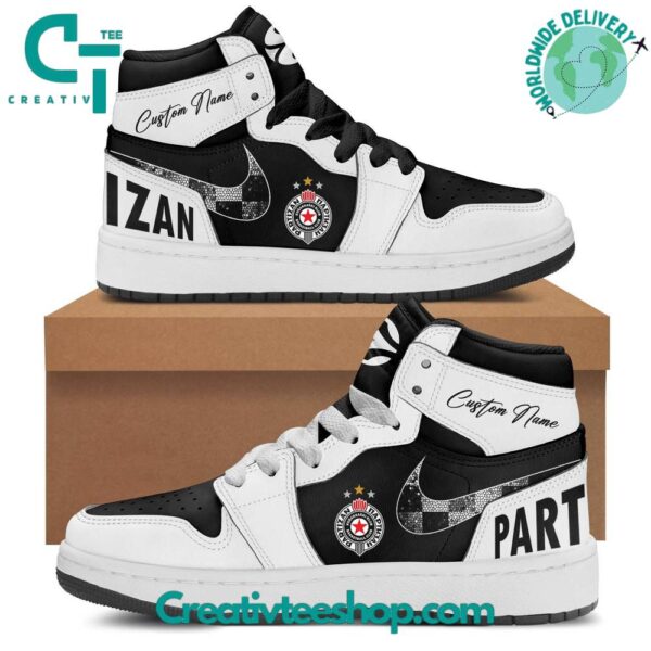 Tubopro Partizan Belgrade AJ1 High Sneakers Shoes For Men And Women