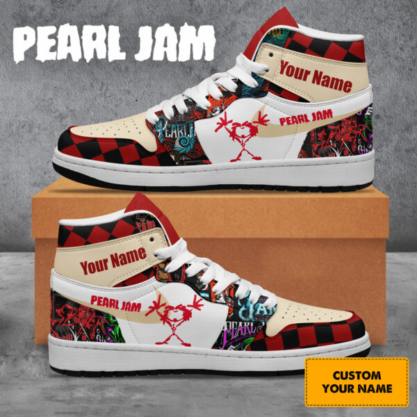 Tubopro Pearl Jam AJ1 High Sneakers Shoes For Men And Women - Image 2