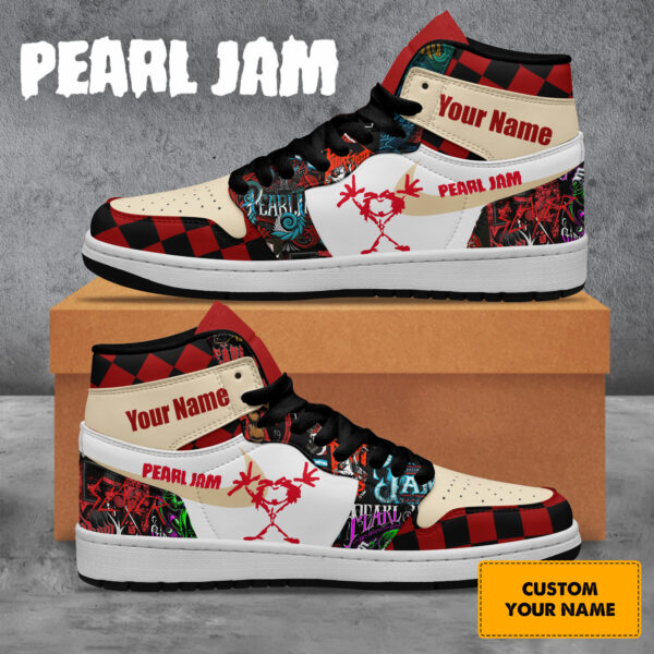Tubopro Pearl Jam AJ1 High Sneakers Shoes For Men And Women - Image 2