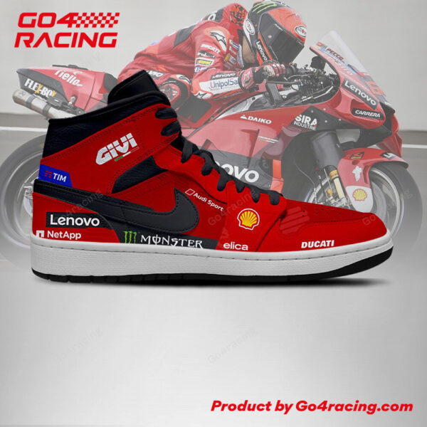Tubopro Pertamina Enduro VR46 AJ1 High Sneakers Shoes For Men And Women - Image 2