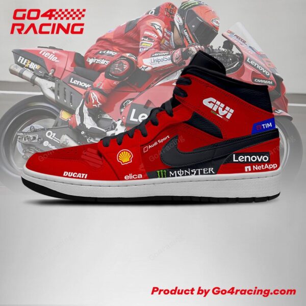 Tubopro Pertamina Enduro VR46 AJ1 High Sneakers Shoes For Men And Women - Image 3