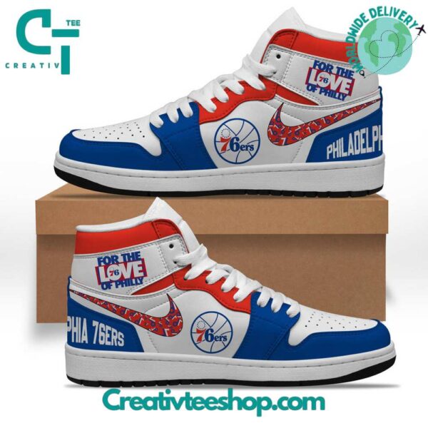 Tubopro Philadelphia 76ers AJ1 High Sneakers Shoes For Men And Women