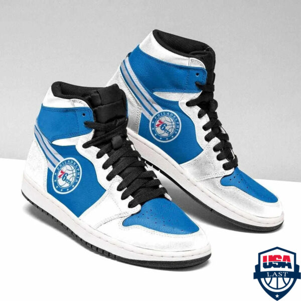 Tubopro Philadelphia 76ers NBA AJ1 High Sneakers Shoes For Men And Women