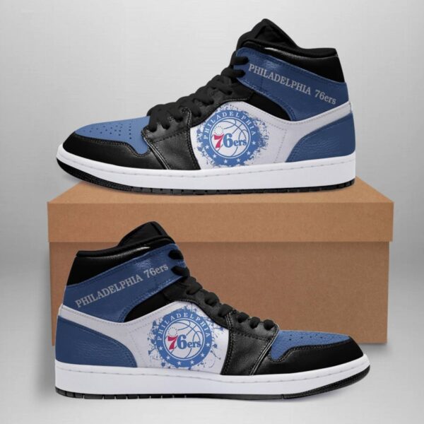 Tubopro Philadelphia 76ers NBA AJ1 High Sneakers Shoes For Men And Women