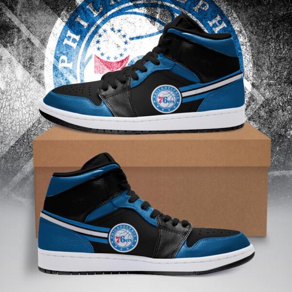 Tubopro Philadelphia 76ers NBA AJ1 High Sneakers Shoes For Men And Women