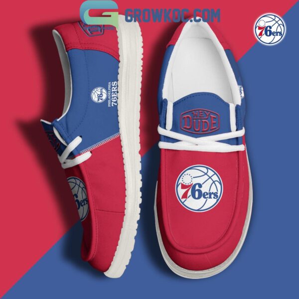 Tubopro Philadelphia 76ers Personalized Hey Dude Shoes For Men And Women