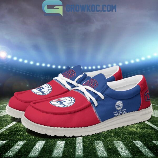 Tubopro Philadelphia 76ers Personalized Hey Dude Shoes For Men And Women - Image 4