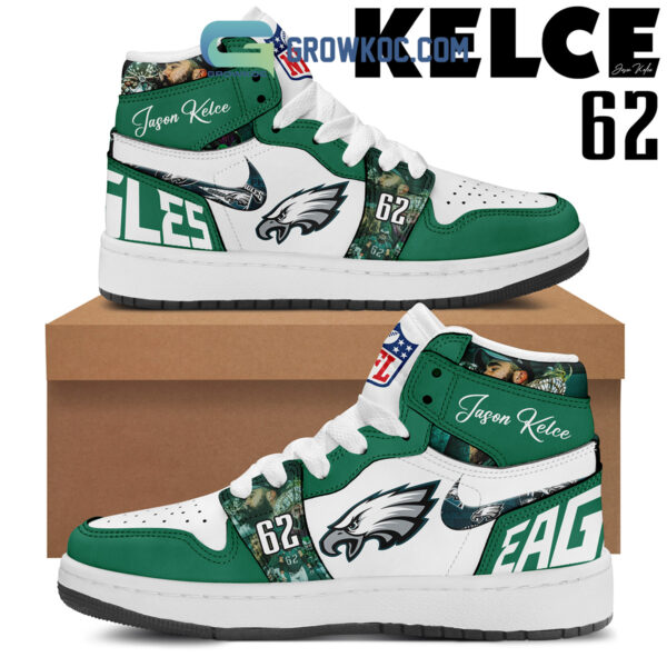 Tubopro Philadelphia Eagles AJ1 High Sneakers Shoes For Men And Women