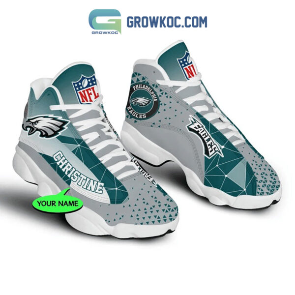 Tubopro Philadelphia Eagles AJ13 Sneakers Shoes For Men And Women - Image 2