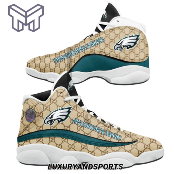 Tubopro Philadelphia Eagles AJ13 Sneakers Shoes For Men And Women