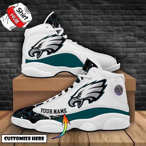 Tubopro Philadelphia Eagles AJ13 Sneakers Shoes For Men And Women