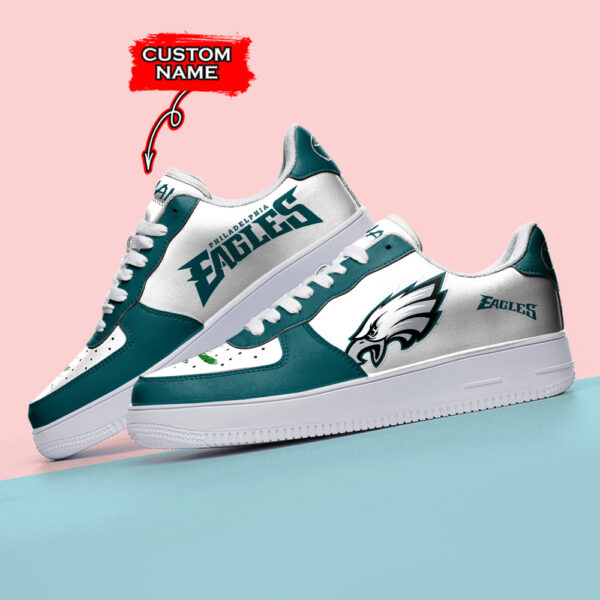 Tubopro Philadelphia Eagles NFL Air Low-Top Sneakers Shoes For Men And Women - Image 3
