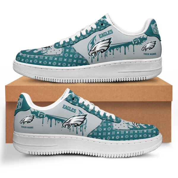 Tubopro Philadelphia Eagles NFL Air Low-Top Sneakers Shoes For Men And Women