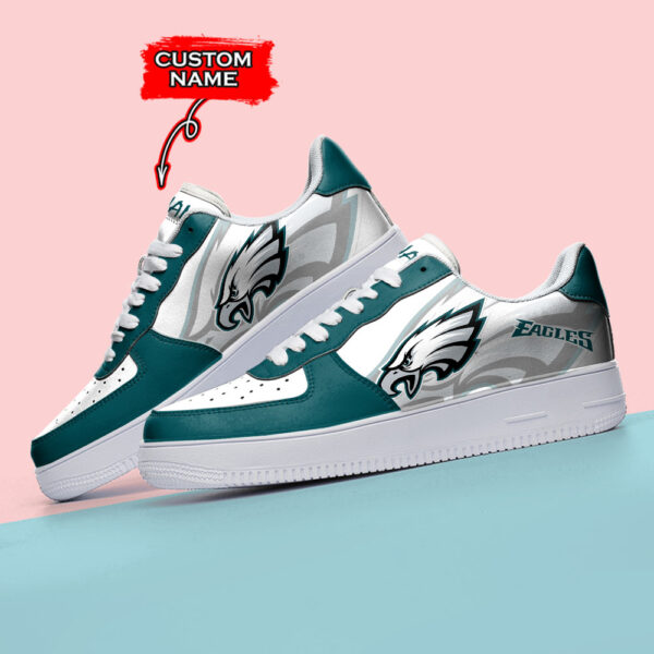 Tubopro Philadelphia Eagles NFL Air Low-Top Sneakers Shoes For Men And Women - Image 3