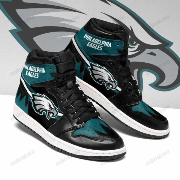 Tubopro Philadelphia Eagles NFL AJ1 High Sneakers Shoes For Men And Women
