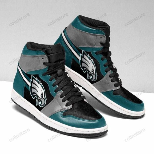 Tubopro Philadelphia Eagles NFL AJ1 High Sneakers Shoes For Men And Women