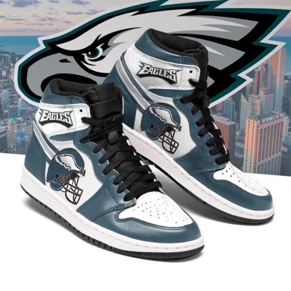 Tubopro Philadelphia Eagles NFL AJ1 High Sneakers Shoes For Men And Women