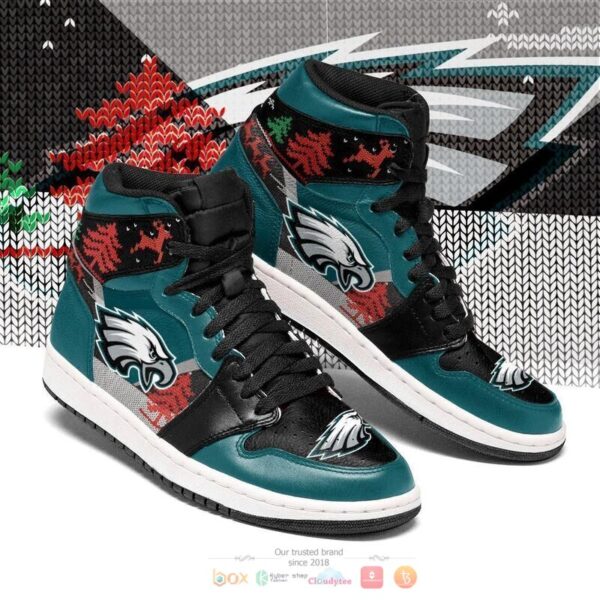 Tubopro Philadelphia Eagles NFL AJ1 High Sneakers Shoes For Men And Women