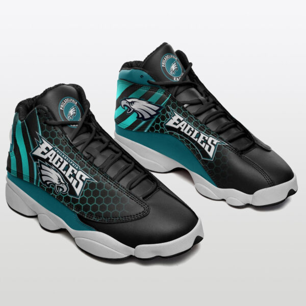 Tubopro Philadelphia Eagles NFL AJ13 Sneakers Shoes For Men And Women - Image 2