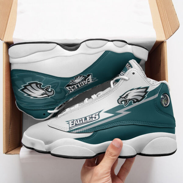 Tubopro Philadelphia Eagles NFL AJ13 Sneakers Shoes For Men And Women - Image 2