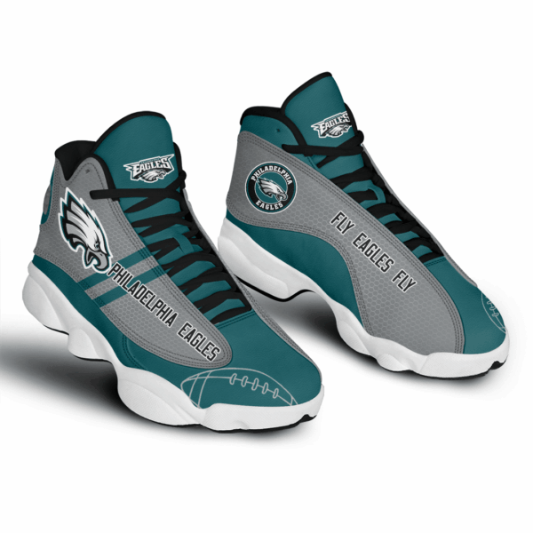 Tubopro Philadelphia Eagles NFL AJ13 Sneakers Shoes For Men And Women - Image 2