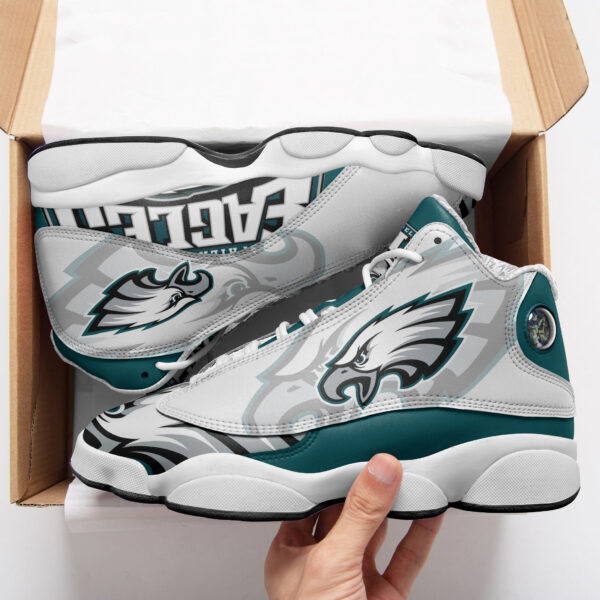 Tubopro Philadelphia Eagles NFL AJ13 Sneakers Shoes For Men And Women - Image 2