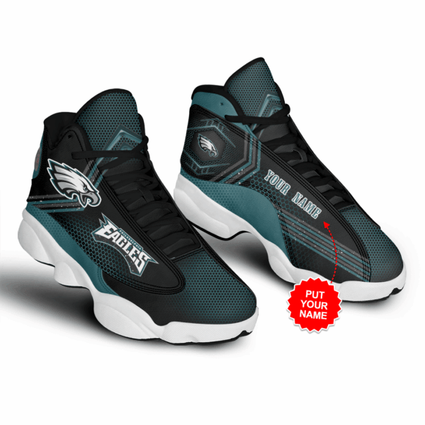Tubopro Philadelphia Eagles NFL AJ13 Sneakers Shoes For Men And Women - Image 2