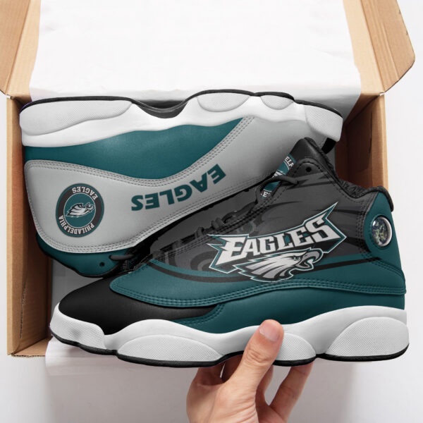 Tubopro Philadelphia Eagles NFL AJ13 Sneakers Shoes For Men And Women - Image 2