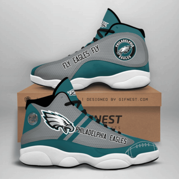 Tubopro Philadelphia Eagles NFL AJ13 Sneakers Shoes For Men And Women