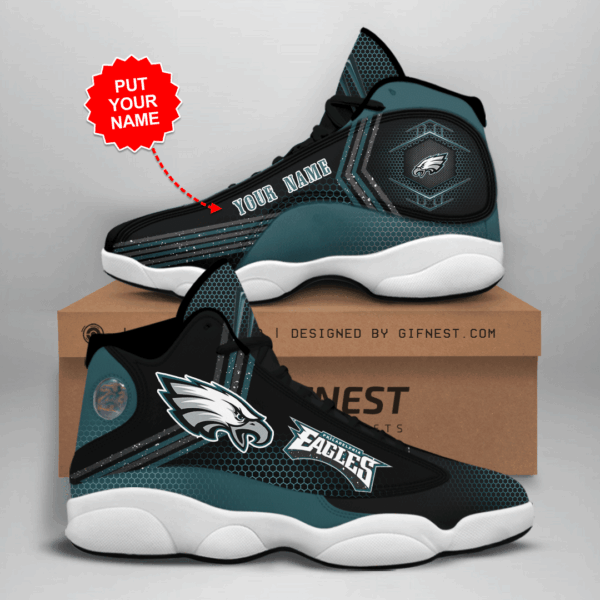 Tubopro Philadelphia Eagles NFL AJ13 Sneakers Shoes For Men And Women
