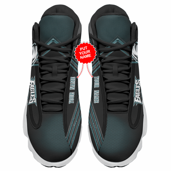 Tubopro Philadelphia Eagles NFL AJ13 Sneakers Shoes For Men And Women - Image 3