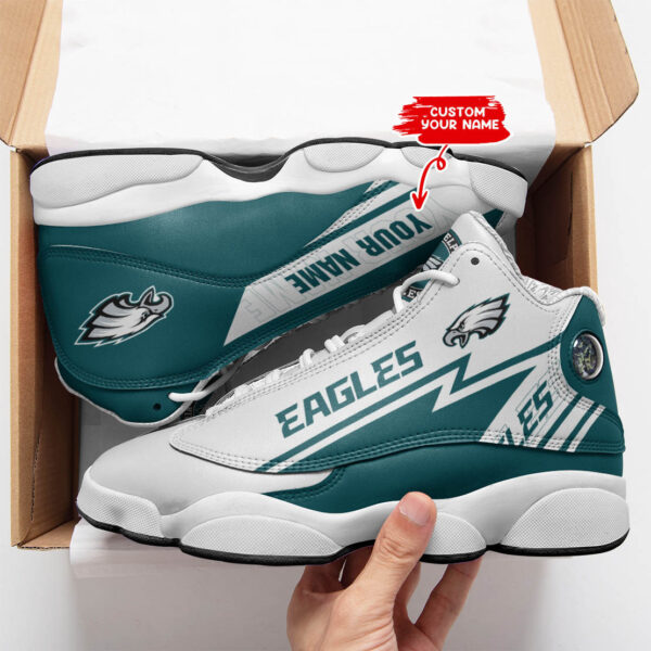Tubopro Philadelphia Eagles NFL AJ13 Sneakers Shoes For Men And Women - Image 2