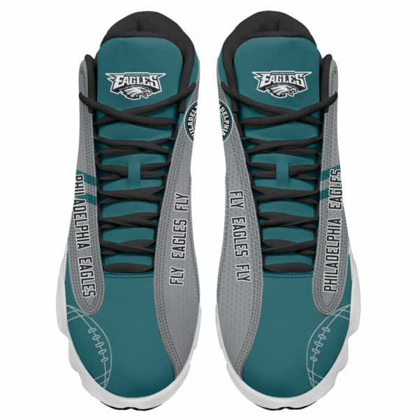 Tubopro Philadelphia Eagles NFL AJ13 Sneakers Shoes For Men And Women - Image 3
