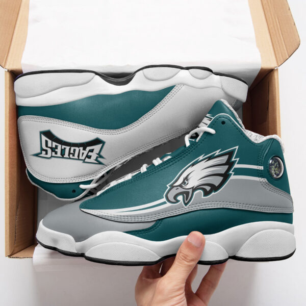 Tubopro Philadelphia Eagles NFL AJ13 Sneakers Shoes For Men And Women - Image 2
